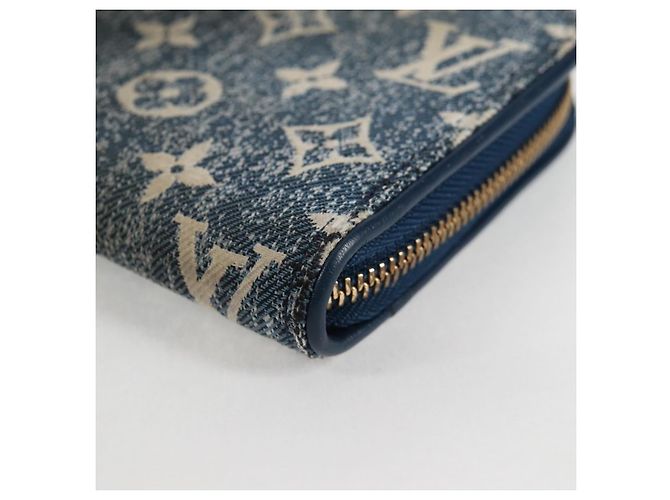 LOUIS VUITTON Monogram Jaguar Zippy Wallet Portafoglio Blu M81226 LV Auth 127708A - vista 15