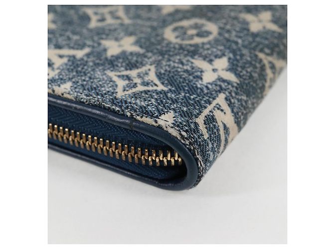 LOUIS VUITTON Monogram Jaguar Zippy Wallet Portafoglio Blu M81226 LV Auth 127708A - vista 16