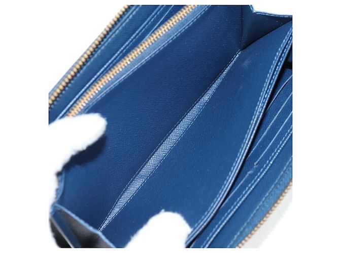 LOUIS VUITTON Monogram Jaguar Zippy Wallet Portafoglio Blu M81226 LV Auth 127708A - vista 18