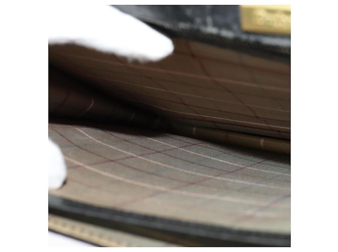 Autre Marque Burberrys Aktentasche aus schwarzem Leder mit goldenen Akzenten Auth bs26949 - Ansicht 20