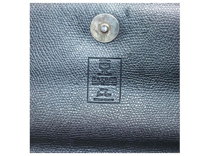 Borsa MCM in pelle nera e oro Auth BA3459 Nero D'oro - vista 10