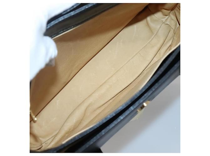 Borsa MCM in pelle nera e oro Auth BA3459 Nero D'oro - vista 11