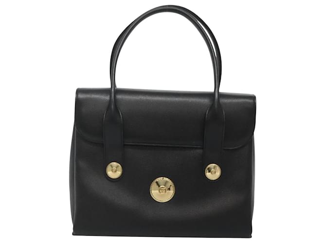 Borsa MCM in pelle nera e oro Auth BA3459 Nero D'oro - vista 13