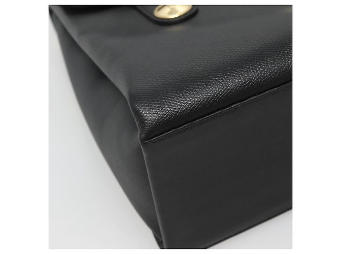 Borsa MCM in pelle nera e oro Auth BA3459 Nero D'oro - vista 14