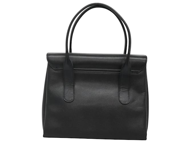 Borsa MCM in pelle nera e oro Auth BA3459 Nero D'oro - vista 2
