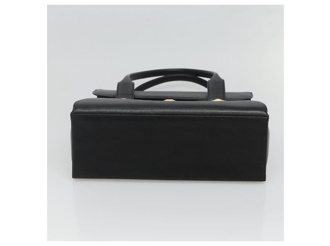 Borsa MCM in pelle nera e oro Auth BA3459 Nero D'oro - vista 5