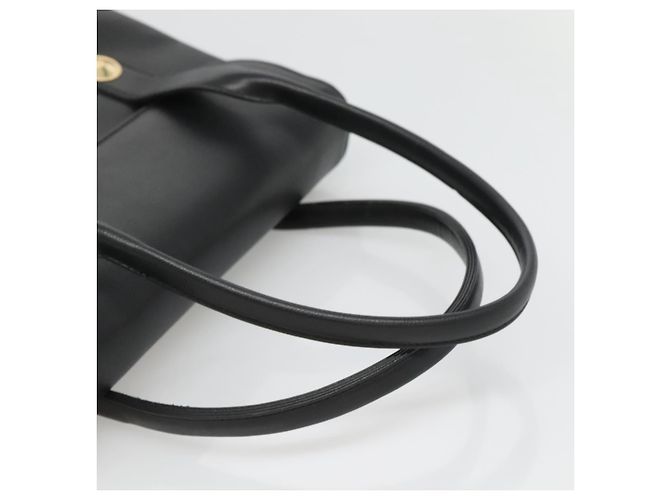 Borsa MCM in pelle nera e oro Auth BA3459 Nero D'oro - vista 7