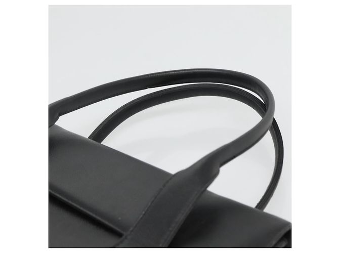 Borsa MCM in pelle nera e oro Auth BA3459 Nero D'oro - vista 8