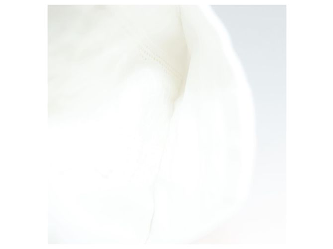 MARINE SERRE Camicia a maniche lunghe in cotone bianca Auth ym055M Bianco - vista 7