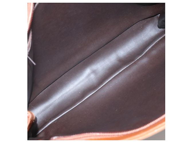 BALLY Borsa a Spalla Trapuntata in Pelle Marrone Oro Auth BA3630 D'oro - vista 12