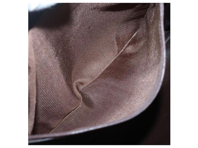 BALLY Borsa a Spalla Trapuntata in Pelle Marrone Oro Auth BA3630 D'oro - vista 20