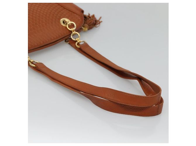 BALLY Borsa a Spalla Trapuntata in Pelle Marrone Oro Auth BA3630 D'oro - vista 7