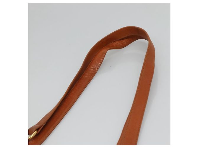 BALLY Borsa a Spalla Trapuntata in Pelle Marrone Oro Auth BA3630 D'oro - vista 8