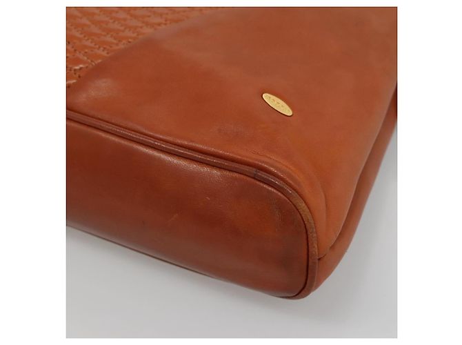 BALLY Borsa a Spalla Trapuntata in Pelle Marrone Oro Auth BA3630 D'oro - vista 9