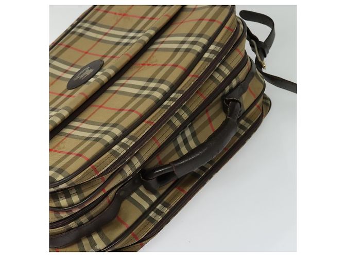 Autre Marque Bolsa de Ombro Burberrys Nova Check em Lona Bege Dourada Auth ti3263 Dourado - vista 6