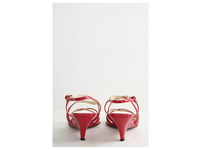 Prada Tacchi in vernice Rosa - vista 2