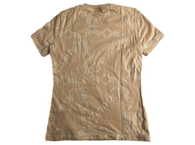 Hermès Baumwoll-T-Shirt 36 Beige - Ansicht 2