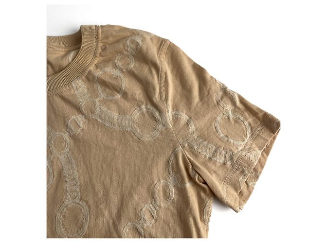 Hermès Baumwoll-T-Shirt 36 Beige - Ansicht 7