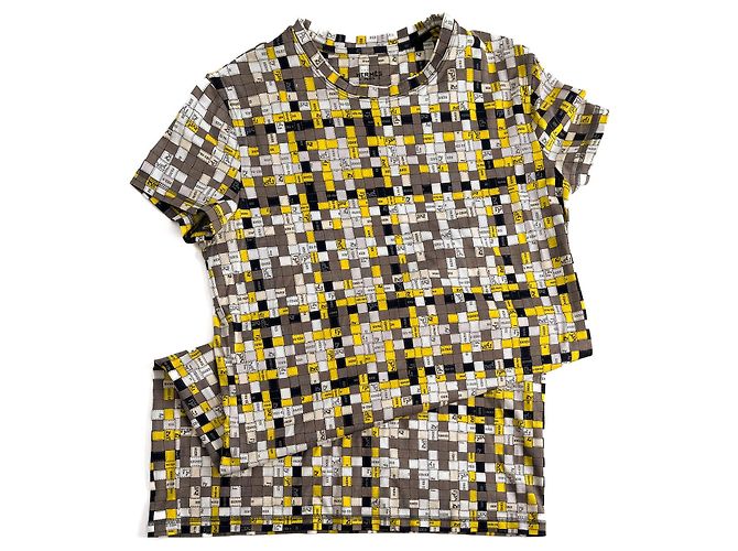 Hermès Abito in cotone Bolduc alla Square 36 Bicolore Multicolore - vista 5