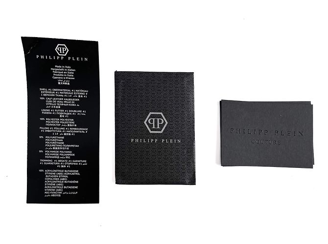 Philipp Plein Borsa a spalla in pelle con borchie nera Nero - vista 10