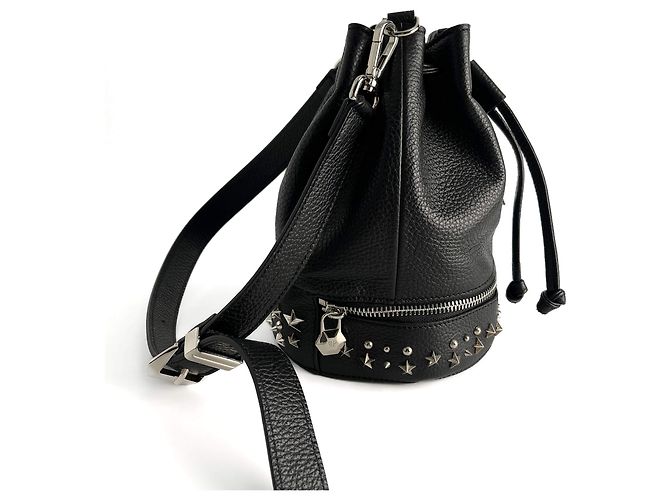 Philipp Plein Borsa a spalla in pelle con borchie nera Nero - vista 3