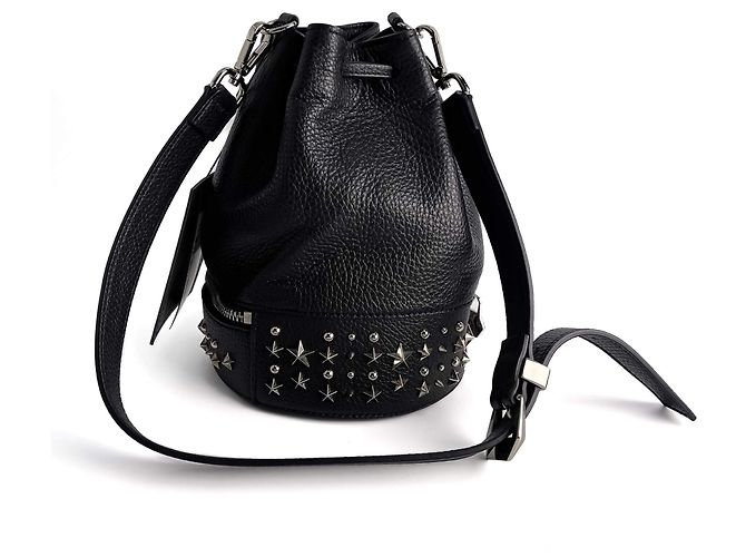 Philipp Plein Borsa a spalla in pelle con borchie nera Nero - vista 4