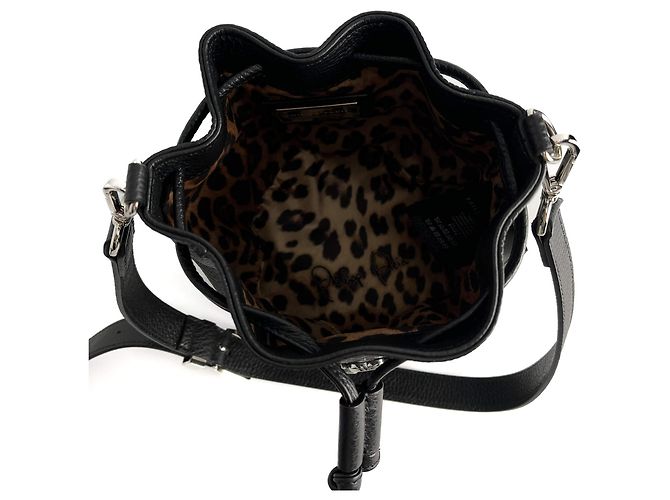 Philipp Plein Borsa a spalla in pelle con borchie nera Nero - vista 7