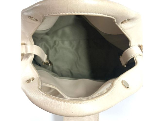 Bulgari Borsa a mano Bvlgari Chandra Logo Beige - vista 12