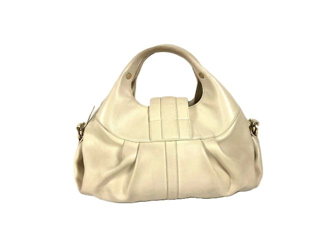 Bulgari Borsa a mano Bvlgari Chandra Logo Beige - vista 2
