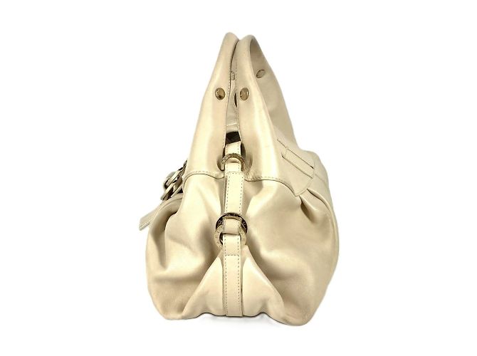 Bulgari Borsa a mano Bvlgari Chandra Logo Beige - vista 3
