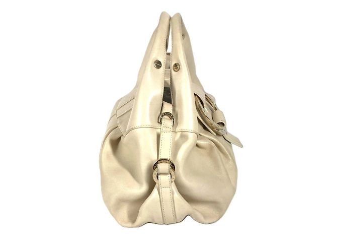 Bulgari Borsa a mano Bvlgari Chandra Logo Beige - vista 4
