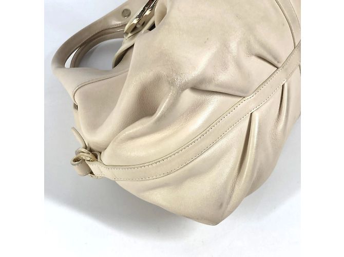 Bulgari Borsa a mano Bvlgari Chandra Logo Beige - vista 7