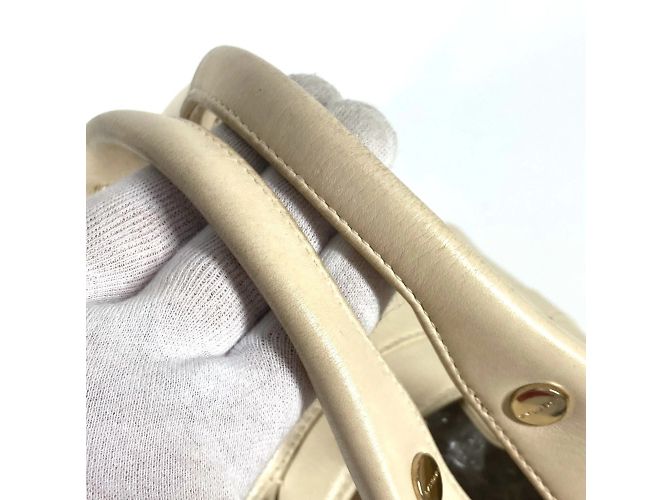 Bulgari Borsa a mano Bvlgari Chandra Logo Beige - vista 9