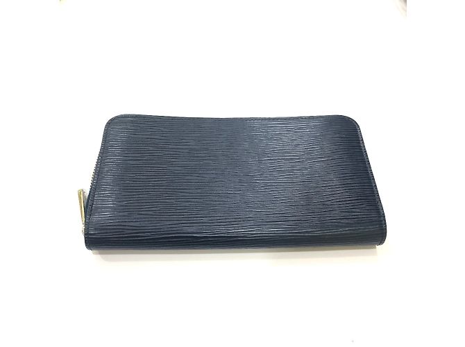 Cartera larga de cuero Epi Louis Vuitton Azul - vista 2