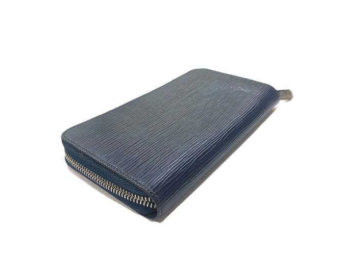 Cartera larga de cuero Epi Louis Vuitton Azul - vista 5