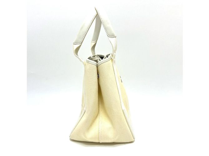 Balenciaga 339933 Borsa Cabas S Navy Bianco - vista 4