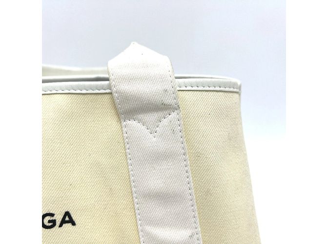 Balenciaga 339933 Borsa Cabas S Navy Bianco - vista 8
