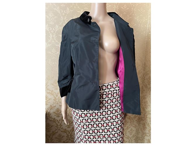 Dolce & Gabbana Jacke Schwarz aus Polyester Größe 46 - Ansicht 13