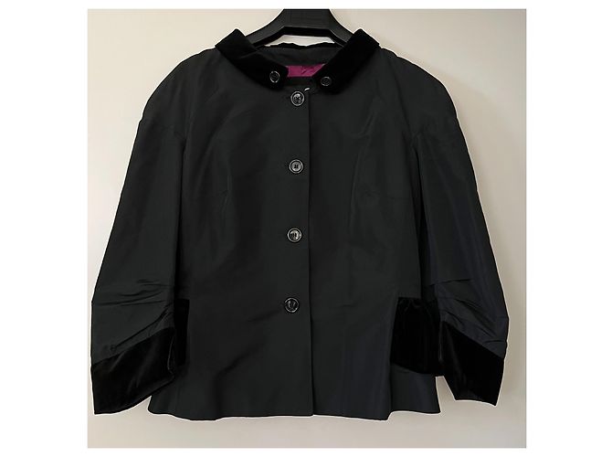 Dolce & Gabbana Jacke Schwarz aus Polyester Größe 46 - Ansicht 15