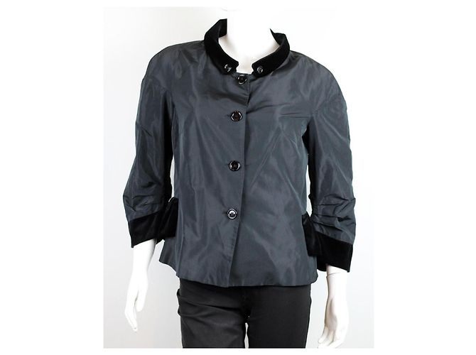 Dolce & Gabbana Jacke Schwarz aus Polyester Größe 46 - Ansicht 2