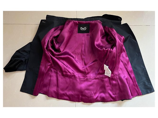 Dolce & Gabbana Jacke Schwarz aus Polyester Größe 46 - Ansicht 5