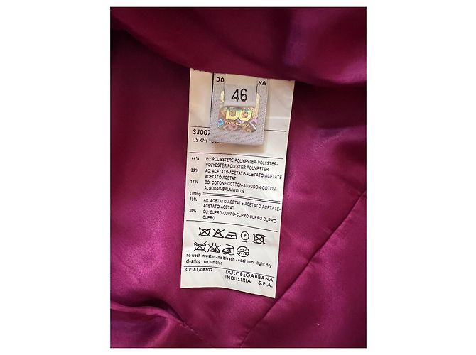 Dolce & Gabbana Jacke Schwarz aus Polyester Größe 46 - Ansicht 8
