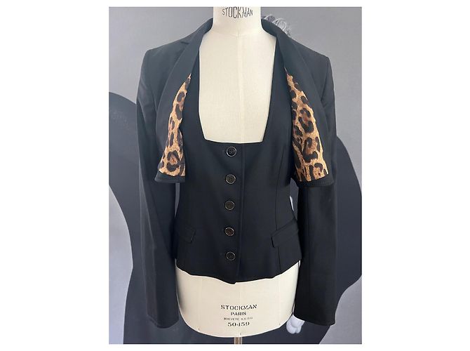 Dolce & Gabbana Wollblazer Schwarz - Ansicht 6