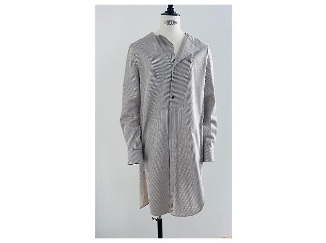 Vestido Strenesse de algodón crema - vista 2
