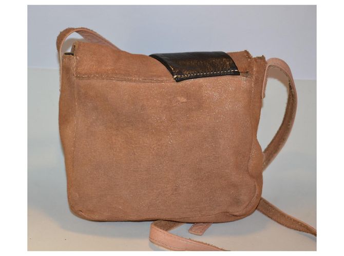 See by Chloé Umhängetasche Leder und Canvas braun schwarz - Ansicht 4