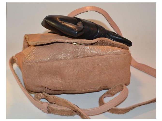 See by Chloé Umhängetasche Leder und Canvas braun schwarz - Ansicht 5