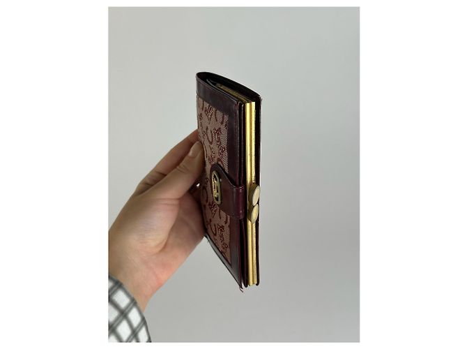 Céline Vintage Celine Macadam Monogram wallet purple - view 7