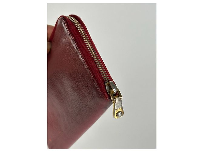 Vintage Miu Miu Leather wallet red - view 2
