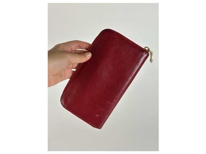 Vintage Miu Miu Leather wallet red - view 3