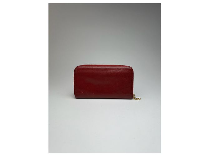 Vintage Miu Miu Leather wallet red - view 7